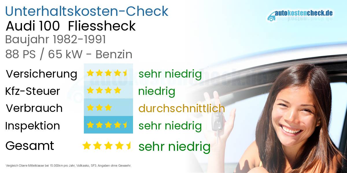 Unterhaltskosten Audi 100 Fliessheck