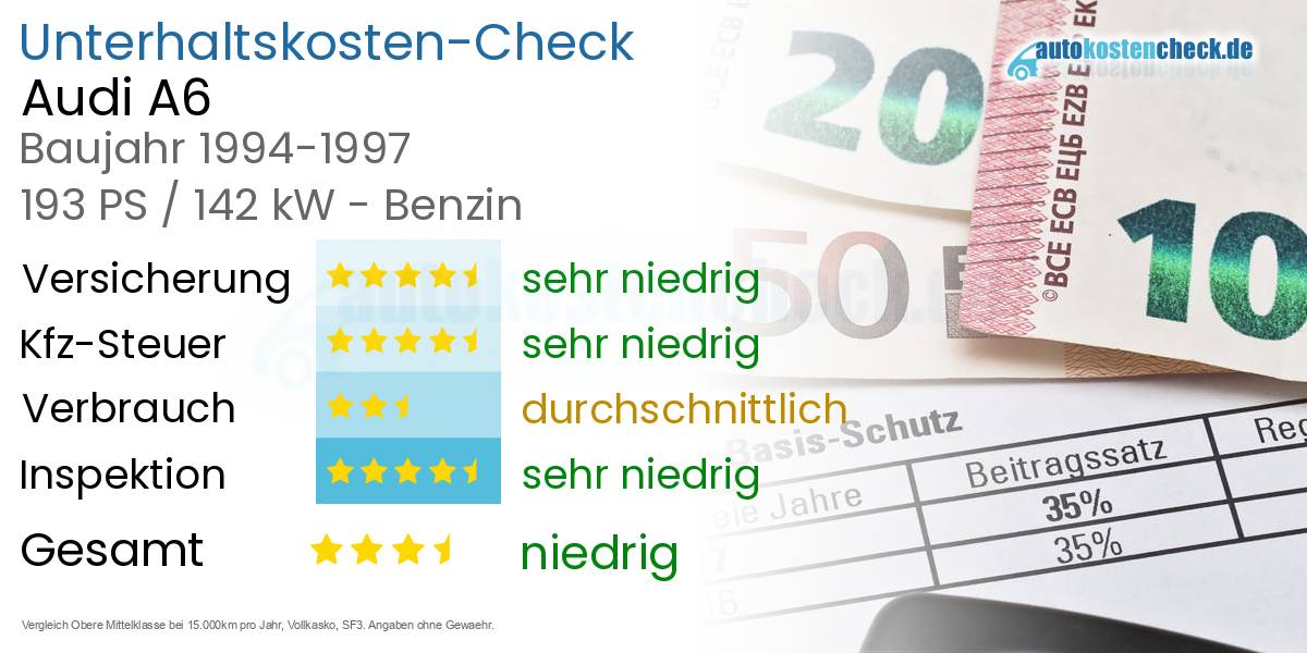 Unterhaltskosten Audi A6