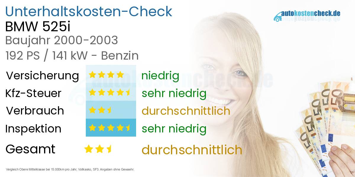 Unterhaltskosten BMW 525i 