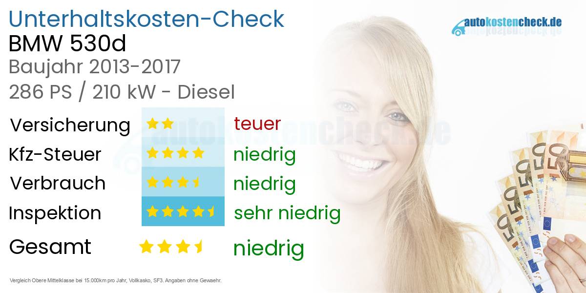 Unterhaltskosten BMW 530d 