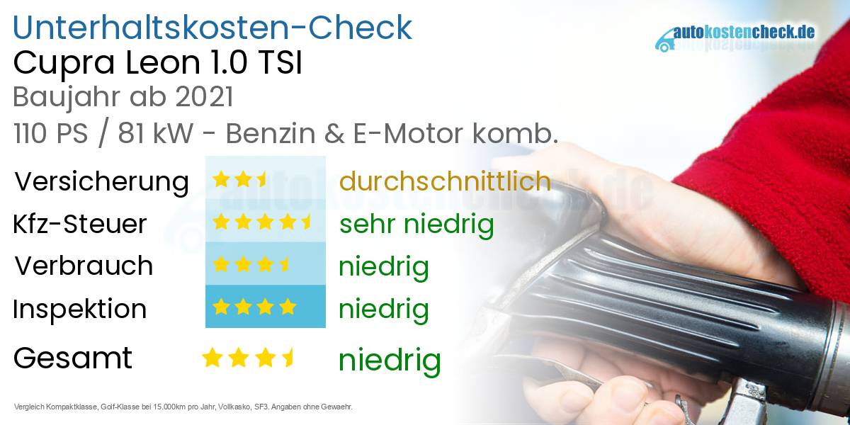 Unterhaltskosten Cupra Leon 1.0 TSI 