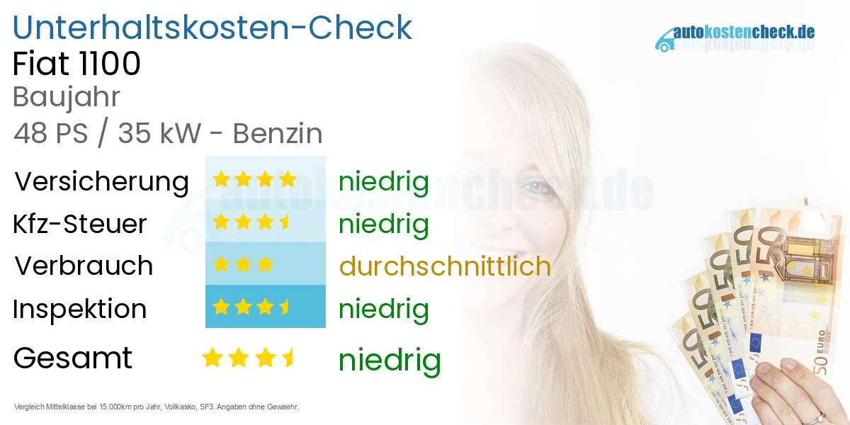 Unterhaltskosten Fiat 1100