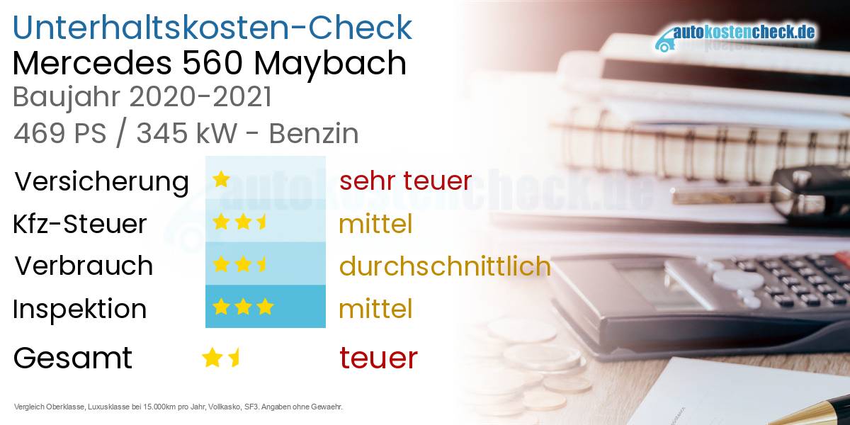 Unterhaltskosten Mercedes 560 Maybach 