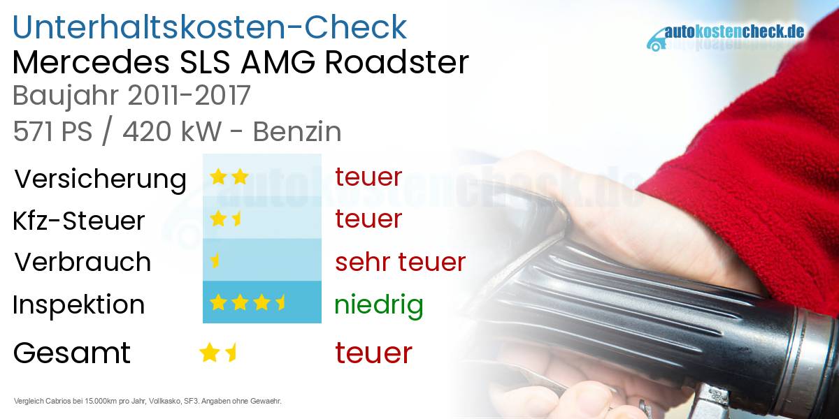 Unterhaltskosten Mercedes SLS AMG Roadster 
