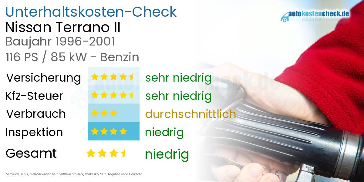 Unterhaltskosten Nissan Terrano II 
