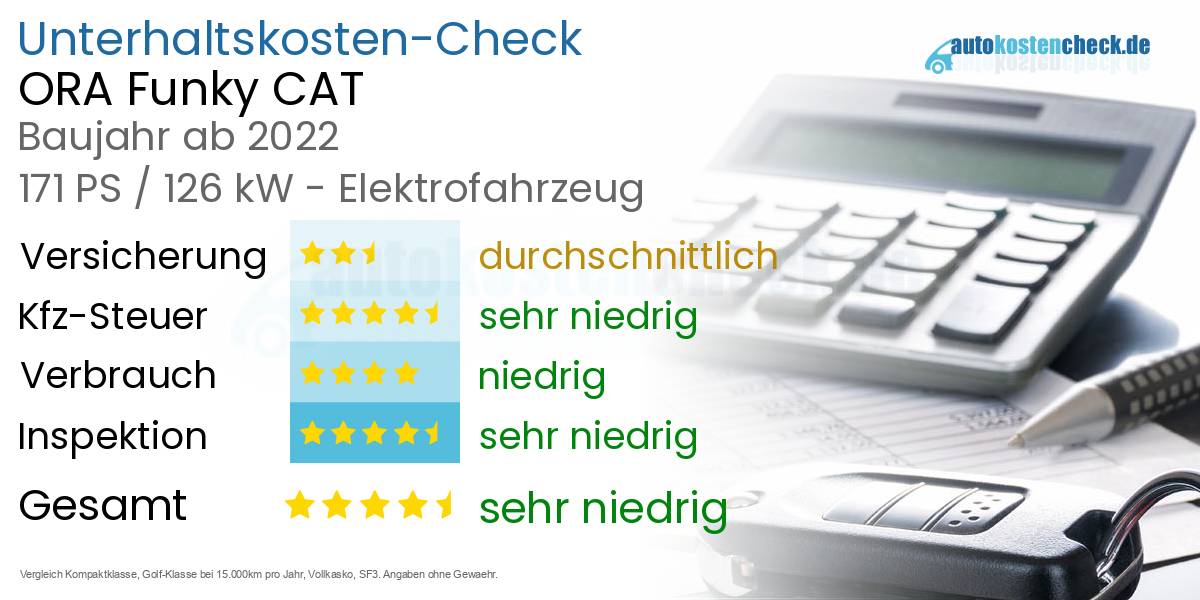 Unterhaltskosten ORA Funky CAT 