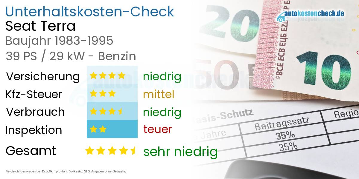 Unterhaltskosten Seat Terra 