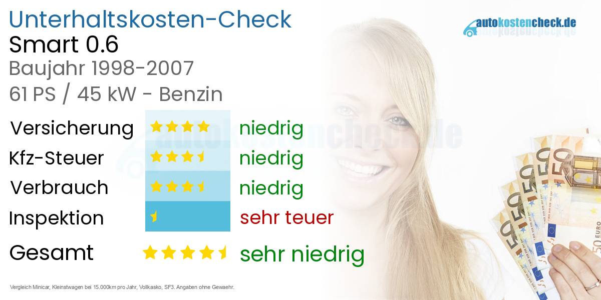 Unterhaltskosten Smart 0.6 