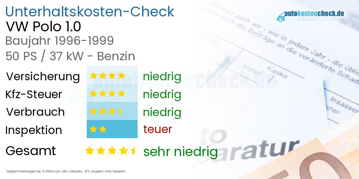 Unterhaltskosten VW Polo 1.0 