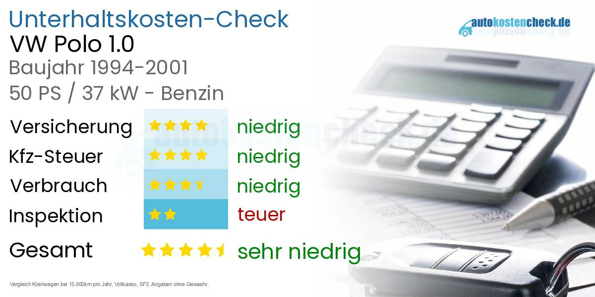 Unterhaltskosten VW Polo 1.0 