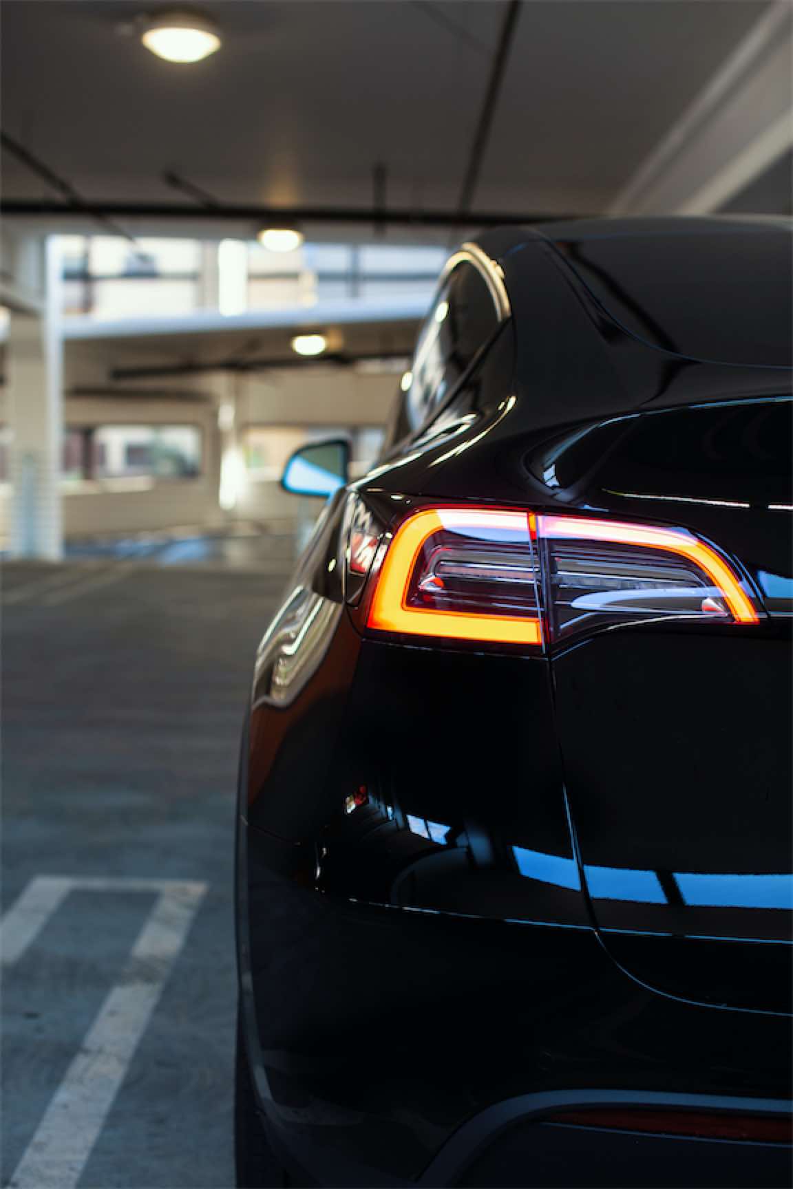 Heckleuchtengrafik Tesla Model Y