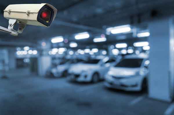 Parkhaus Überwachung gegen Autodiebstahl